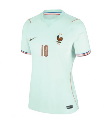 Frankrig Warren Zaire-Emery #18 Udebanetrøje Dame VM 2026 Kortærmet